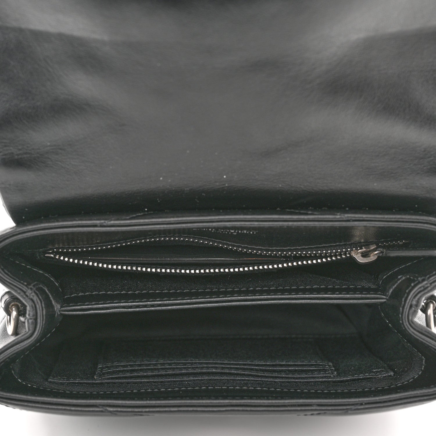 Saint Laurent Calfskin Y Quilted Monogram Toy Loulou Crossbody Bag Black 5 of 12