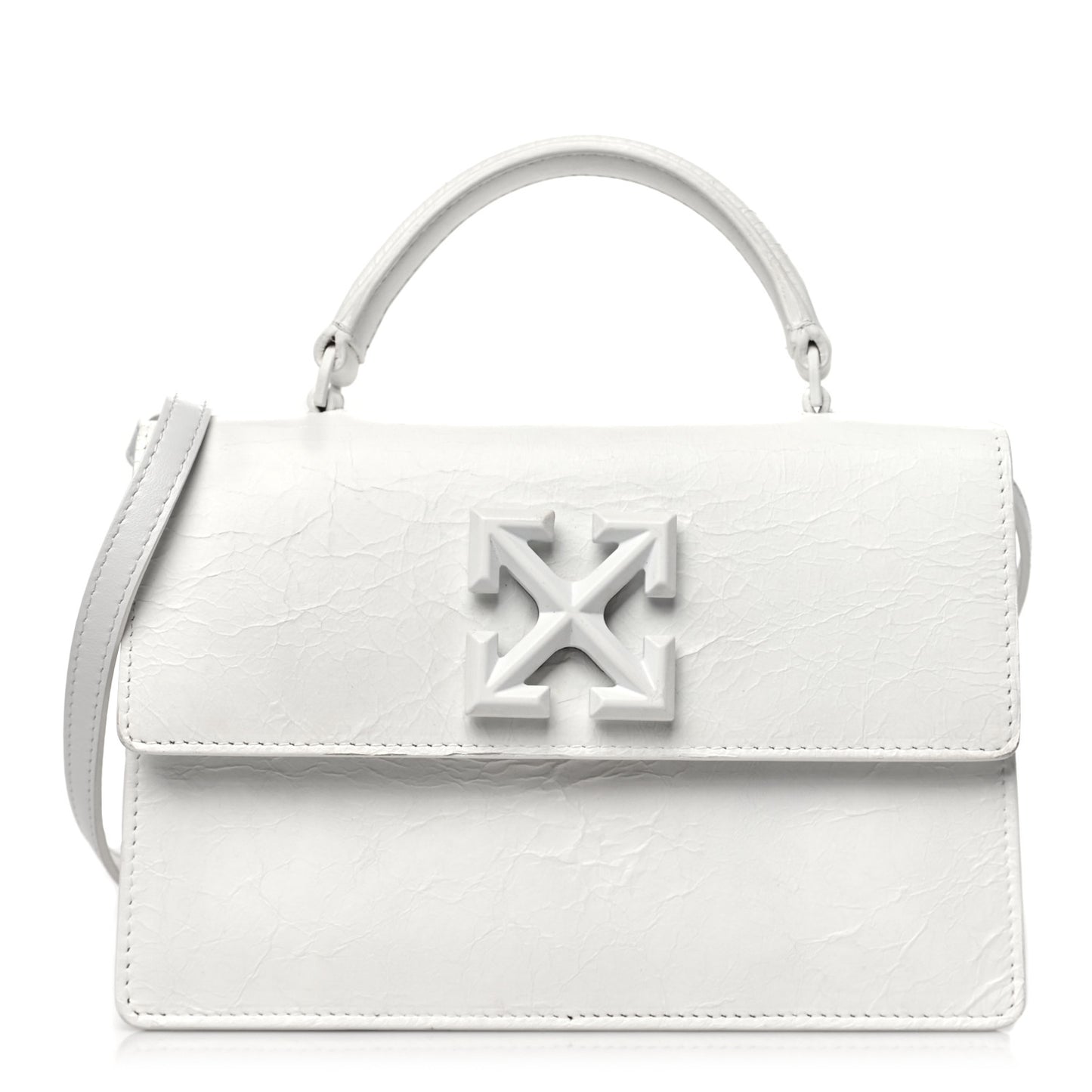 Aged Calfskin Jitney 1.4 Shoulder Bag Silver