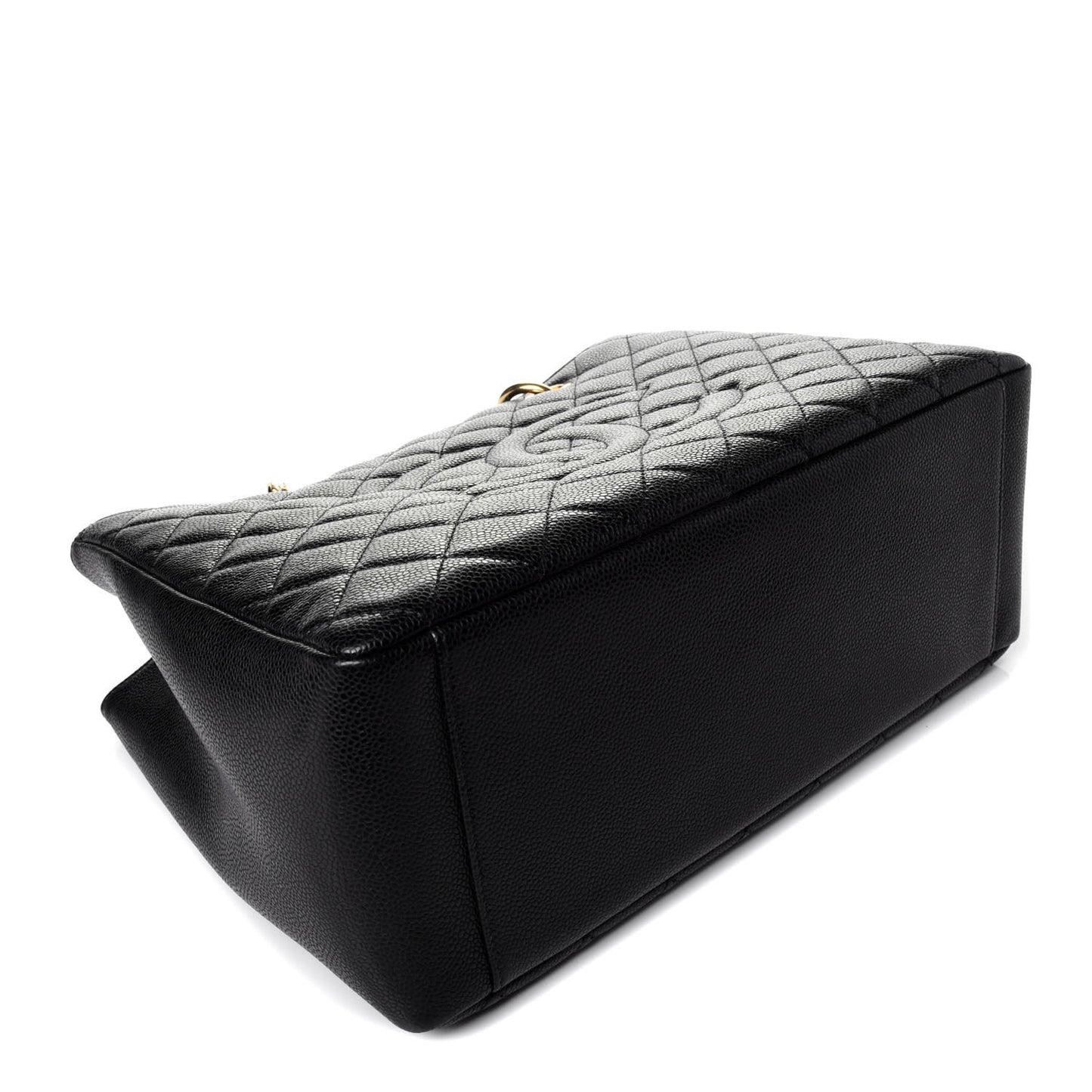 Caviar Quilted Grand Shopping Tote GST Black