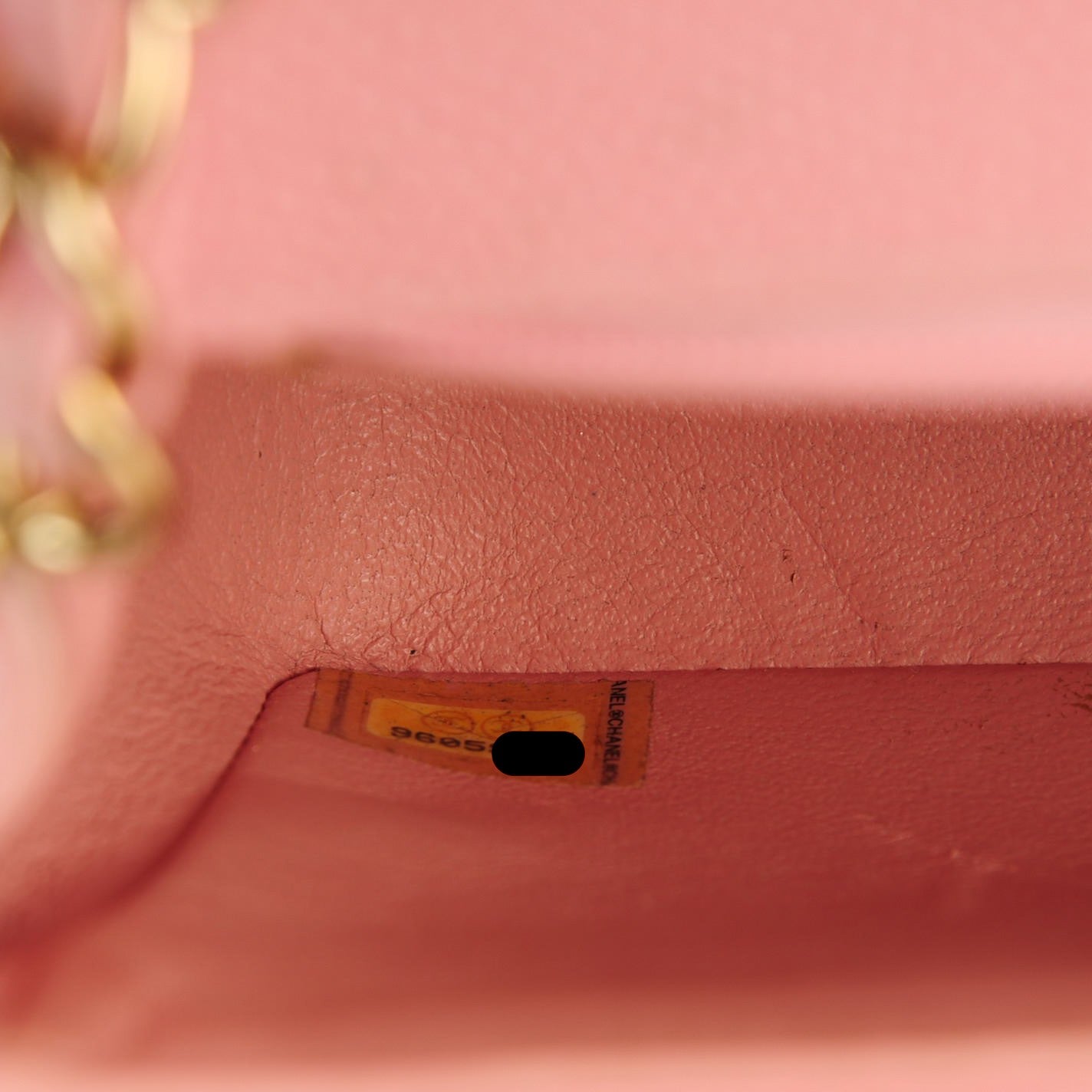 Caviar Quilted Mini Square Flap Pink