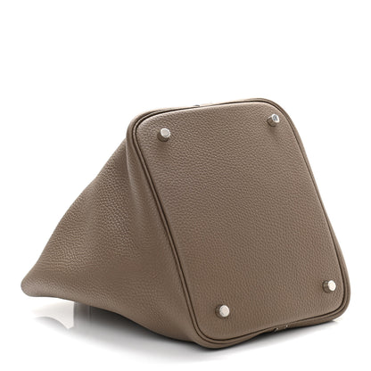 Hermes Taurillon Clemence Picotin Lock 22 MM Etoupe 3 of 10