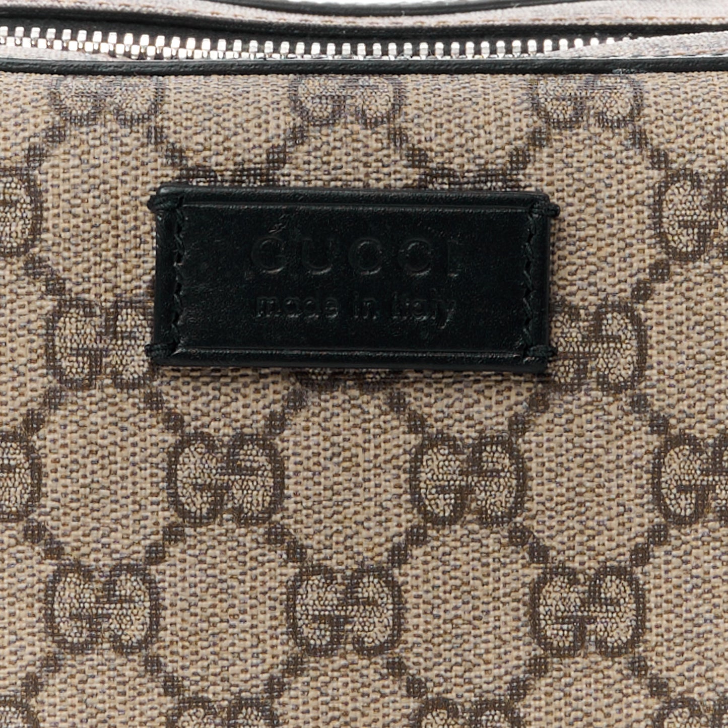 GG Supreme Monogram Toiletry Case Black