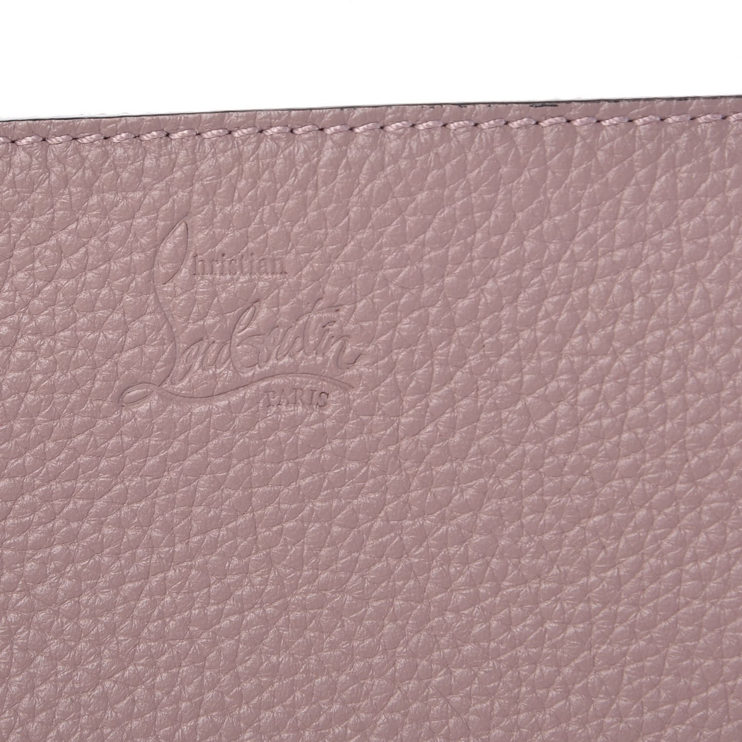 Calfskin Empire Loubicute Charms Clutch Antic Black