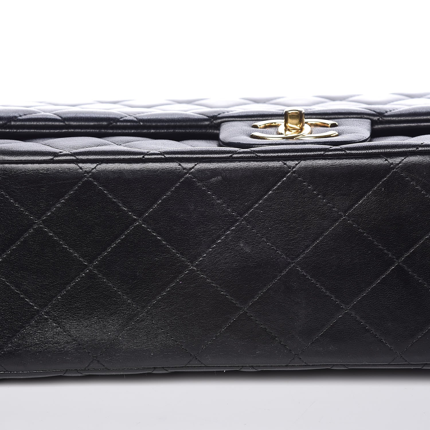 Chanel Lambskin Quilted Maxi Double Flap Black 9 of 15