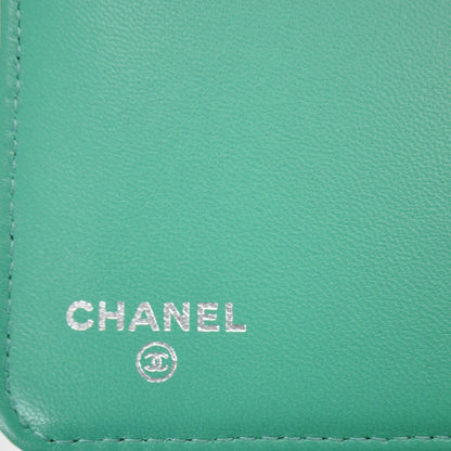 Chanel Calfskin Quilted Large Yen Wallet Menthe Green 8 of 10