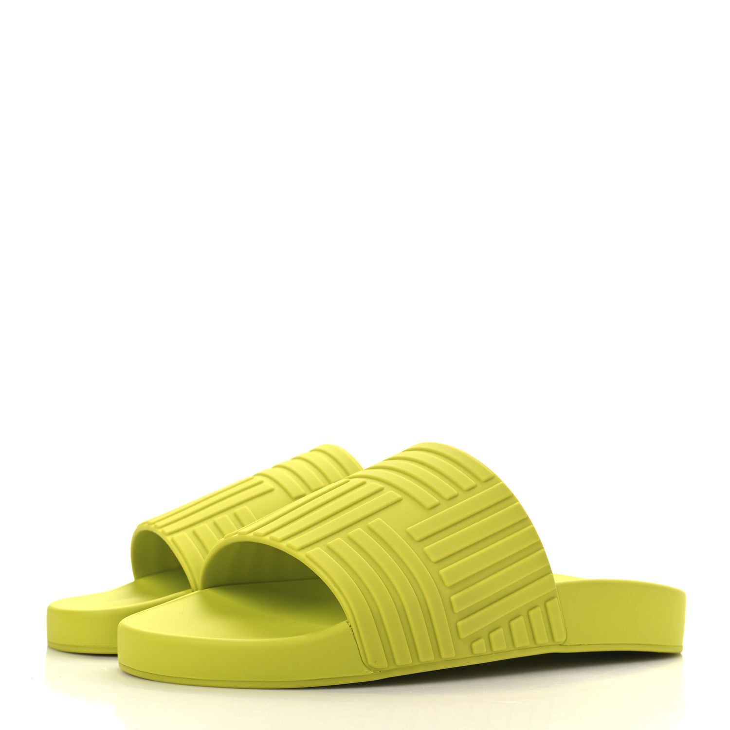 Bottega Veneta Rubber Carpet Slider Sandals 39 Kiwi 4 of 8