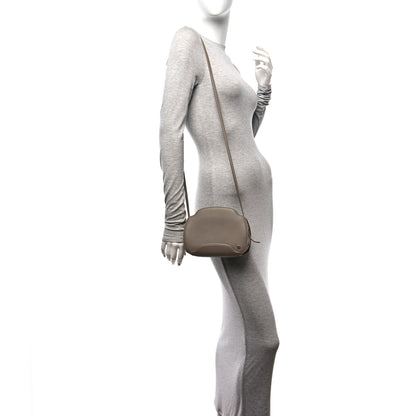 Loro Piana Grained Calfskin Sesia Crossbody Warm Mastic 2 of 10