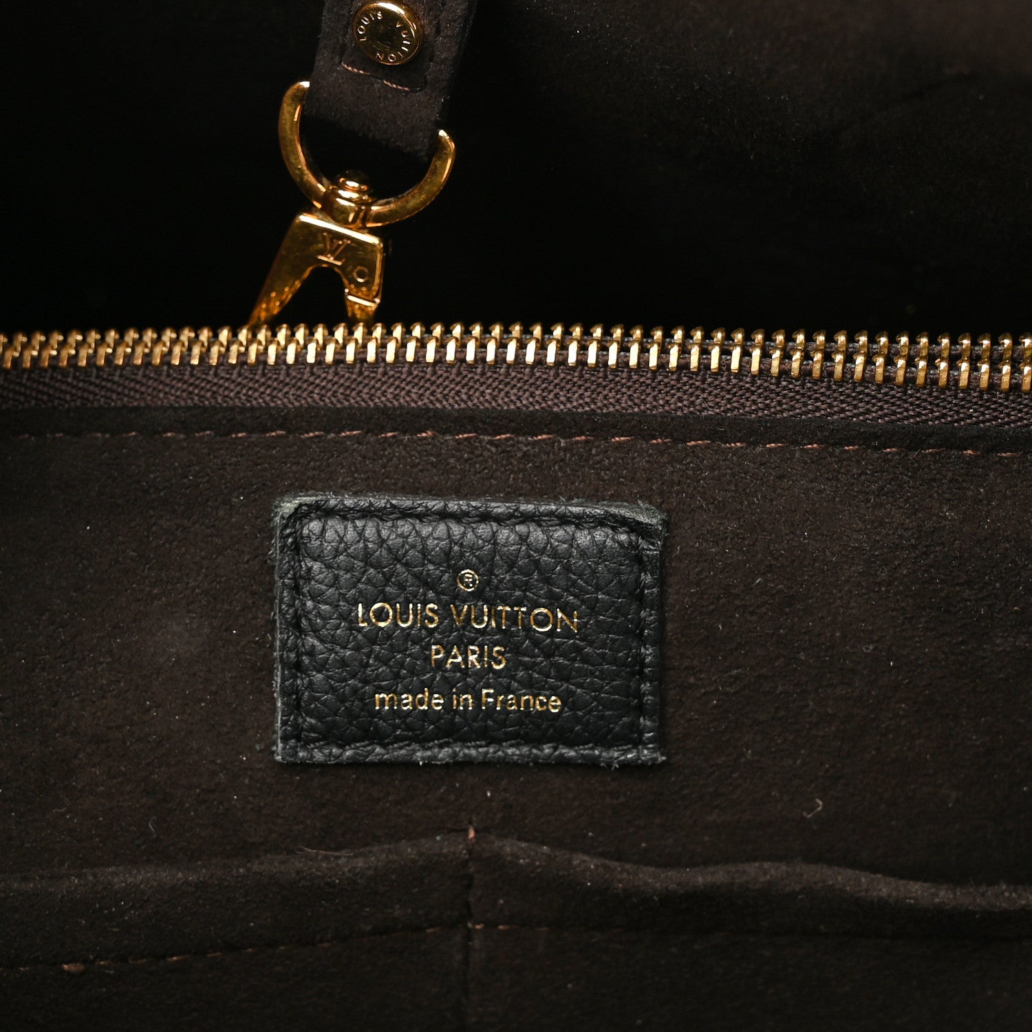 Louis Vuitton Calfskin Monogram Kimono Tote PM Black 6 of 13