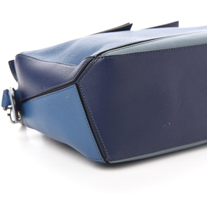 Loewe Calfskin Small Puzzle Bag Marine Stone Steel Blue 6 of 11