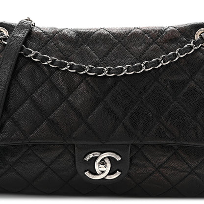 Chanel Caviar Quilted Jumbo Easy Flap Black 8 of 10