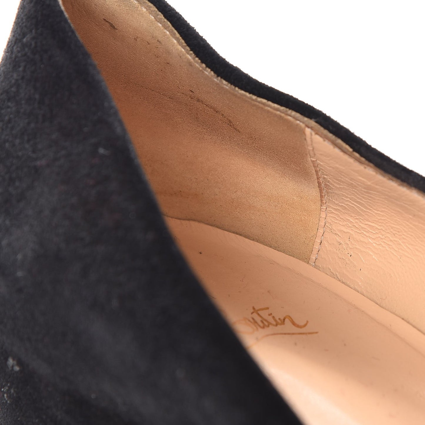 Veau Velours New Peanut 45 Wedge Pumps 39 Black