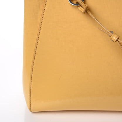 Fendi Vitello Vernice Camoscio Petite 2Jours Tote Alchemy Yellow 37 of 43