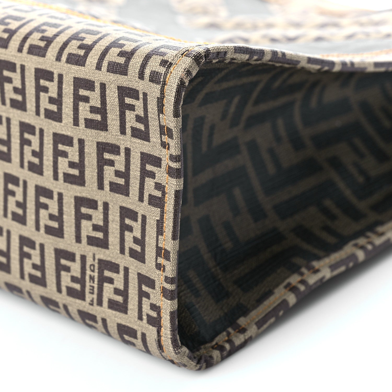 Fendi Zucca Zucchino FF 1974 Tote Tobacco 11 of 11