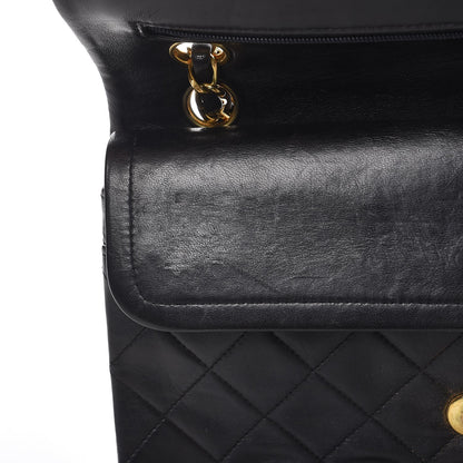 Chanel Lambskin Quilted Small Double Flap Black 10 of 14