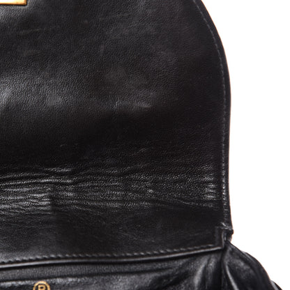 Chanel Lambskin Quilted Drawstring Backpack Black 11 of 16