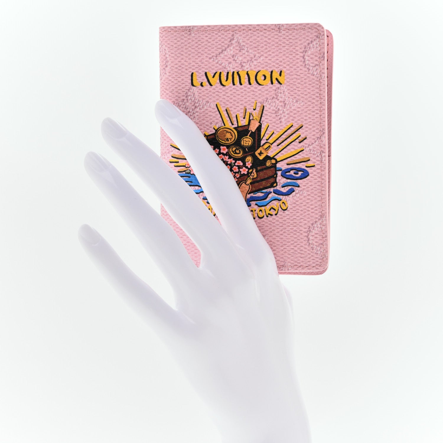 Louis Vuitton Monogram Paris Tokyo Pocket Organizer NM Pink 2 of 6