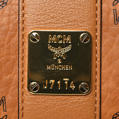 MCM Visetos Large Liz Reversible Shopper Tote Cognac 11 of 23