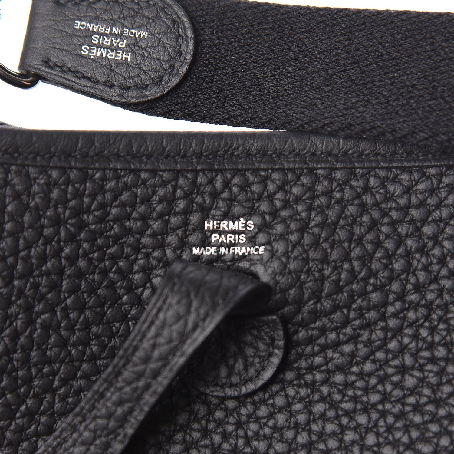 Hermes Taurillon Clemence Evelyne TPM Black 9 of 12