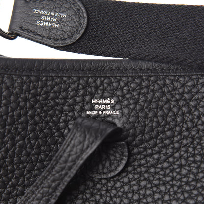 Hermes Taurillon Clemence Evelyne TPM Black 9 of 12
