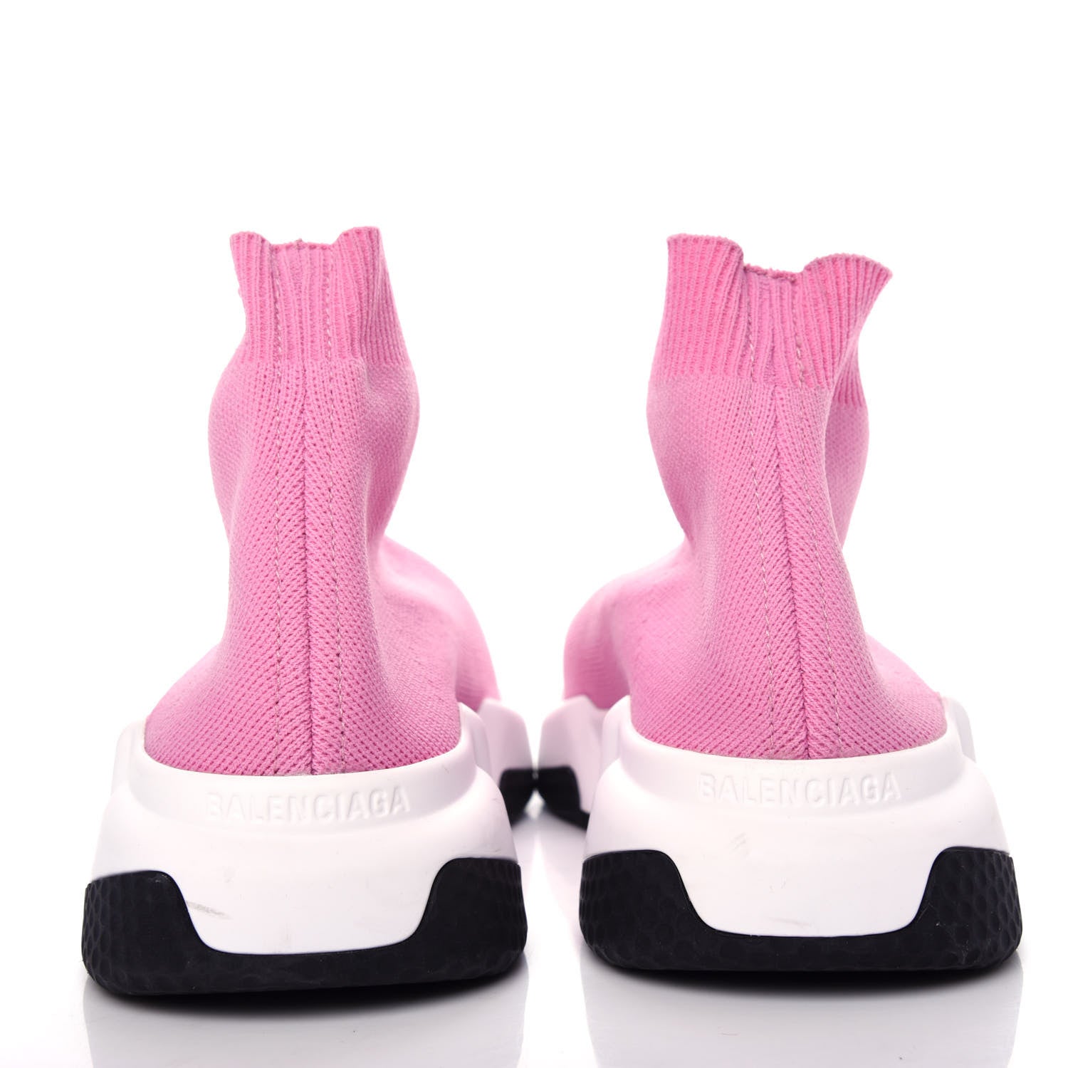 Balenciaga Neoprene Knit Womens Speed Sneakers 36 Pink White Black 7 of 10