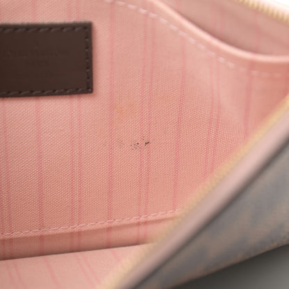 Louis Vuitton Damier Ebene Neverfull MM GM Pochette Rose Ballerine 8 of 16