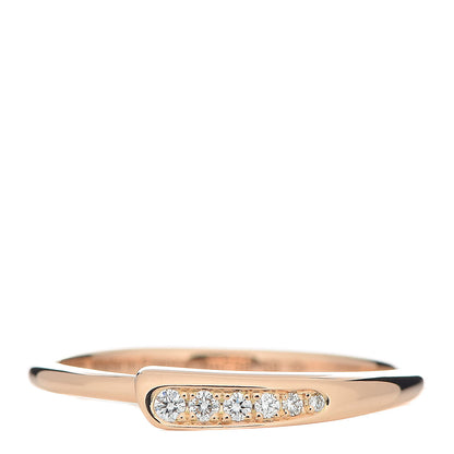 Hermes 18K Rose Gold Diamond Chaine d'Ancre Punk Ring 59 8.75 1 of 7