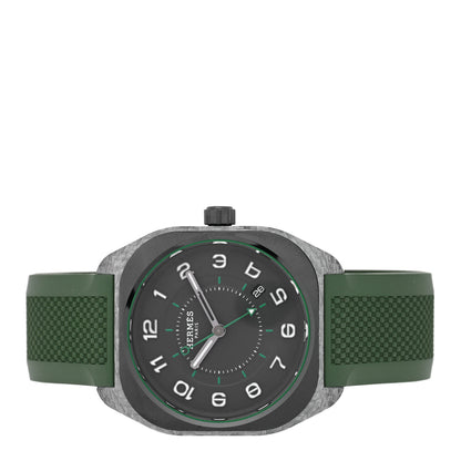 Hermes Glass Fiber Ceramic Rubber 39mm H08 Automatic Watch Vert 2 of 5
