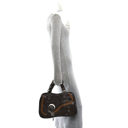 Christian Dior Calfskin Medium Gaucho Double Saddle Bag Brown 2 of 11