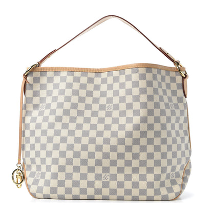 Louis Vuitton Damier Azur Delightful MM Rose Ballerine 1 of 8