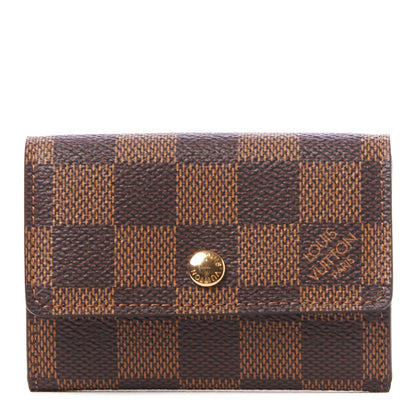 Louis Vuitton Damier Ebene Porte-Monnaie Plat Coin Purse 1 of 8