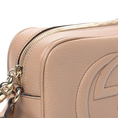 Gucci Pebbled Calfskin Small Soho Disco Bag Rose Beige 8 of 11