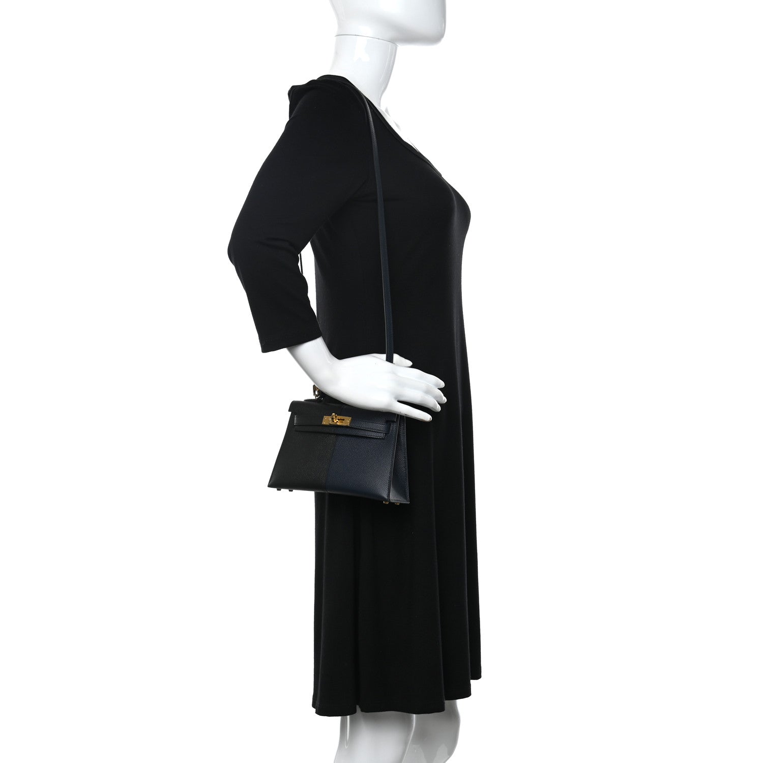 Hermes Epsom Casaque Mini Kelly Sellier 20 Black Bleu Indigo Rouge Grenat 2 of 9