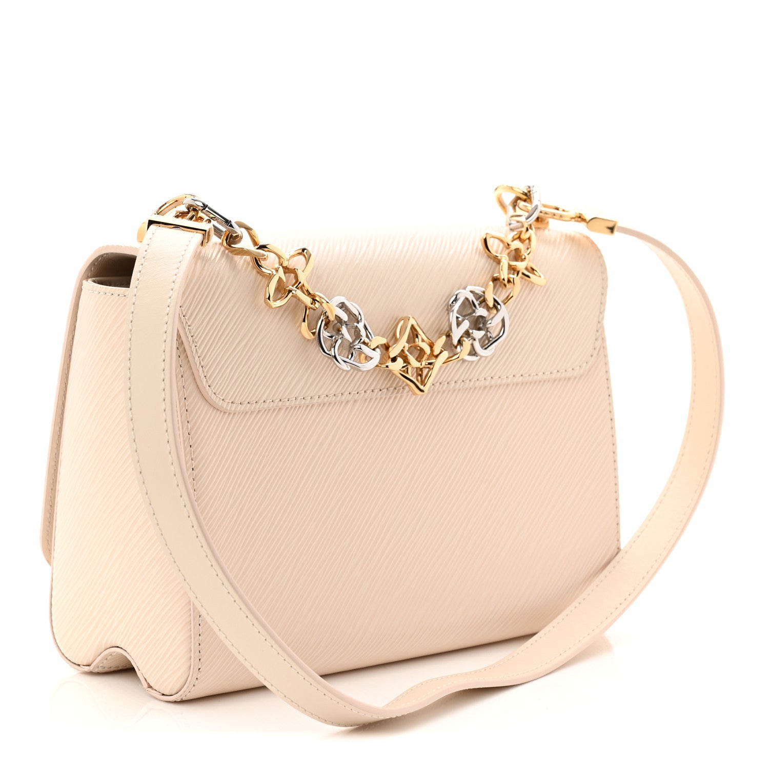 VUITTON バッグ Louis Vuitton Epi Twist Flowers Chain Shoulder Bag MM Quartz