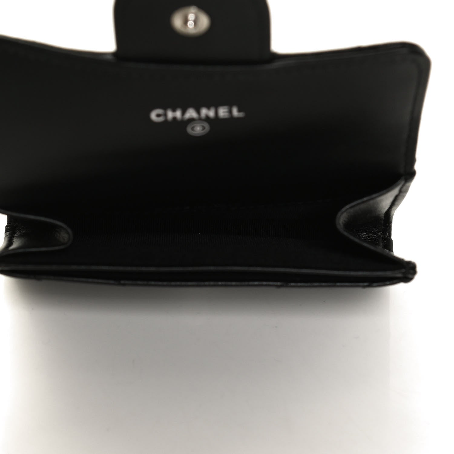 Chanel Aged Calfskin Chevron Quilted Reissue Flap Card Holder So Black 5 of 12