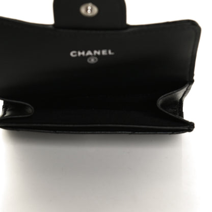Chanel Aged Calfskin Chevron Quilted Reissue Flap Card Holder So Black 5 of 12