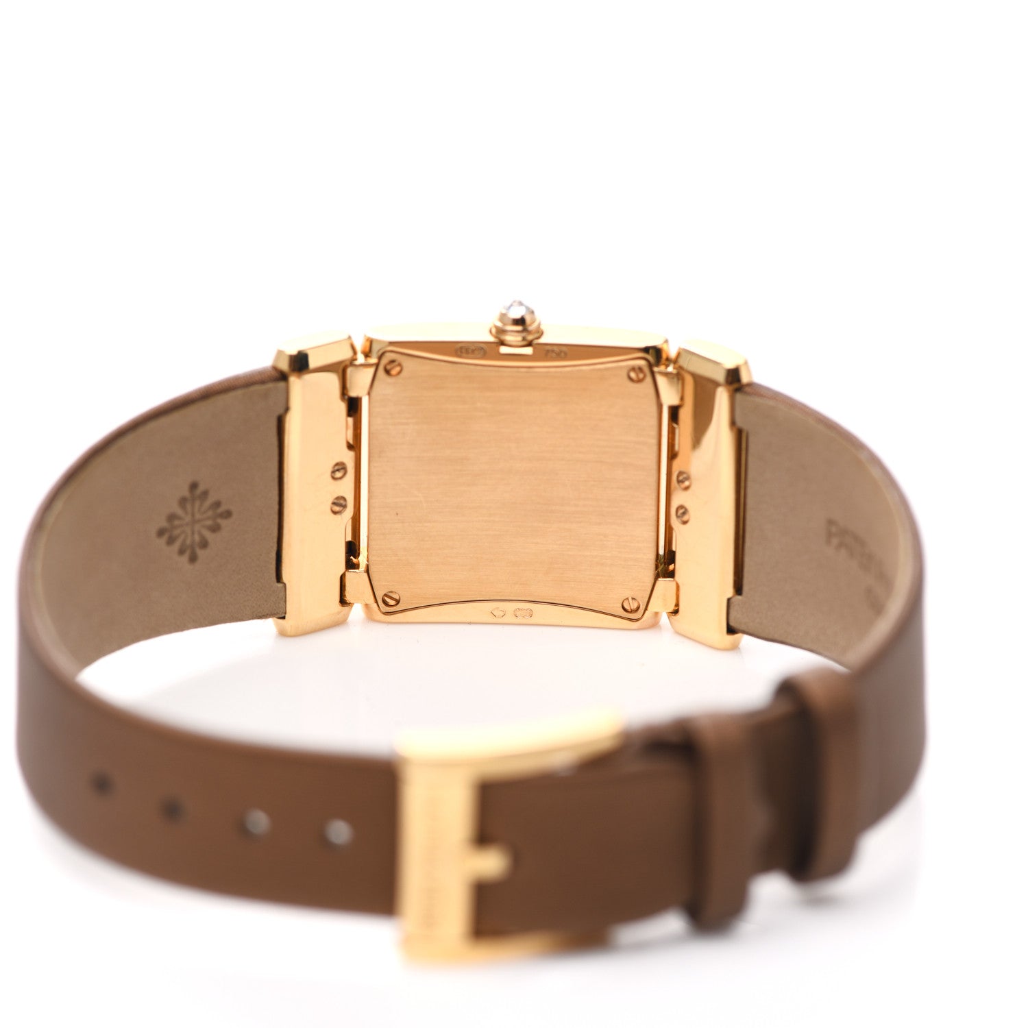 Patek Philippe 18K Rose Gold Satin Diamond 25mm Twenty-4 Quartz Watch Chocolate 4920R-001 4 of 5