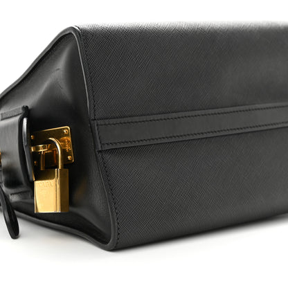 Prada Saffiano City Calfskin Small Esplanade Tote Black 8 of 9