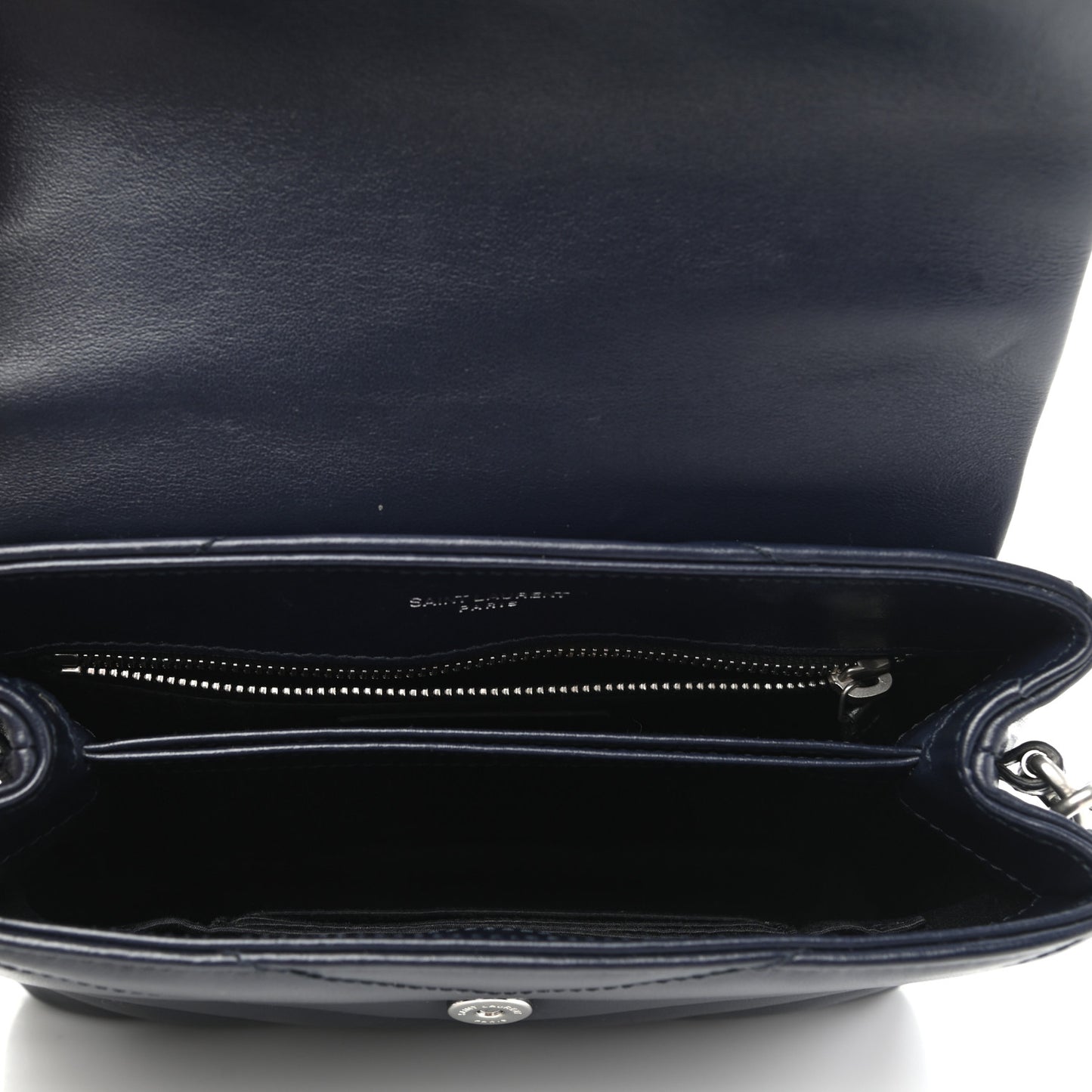 Calfskin Y Quilted Monogram Toy Loulou Crossbody Bag Deep Marine