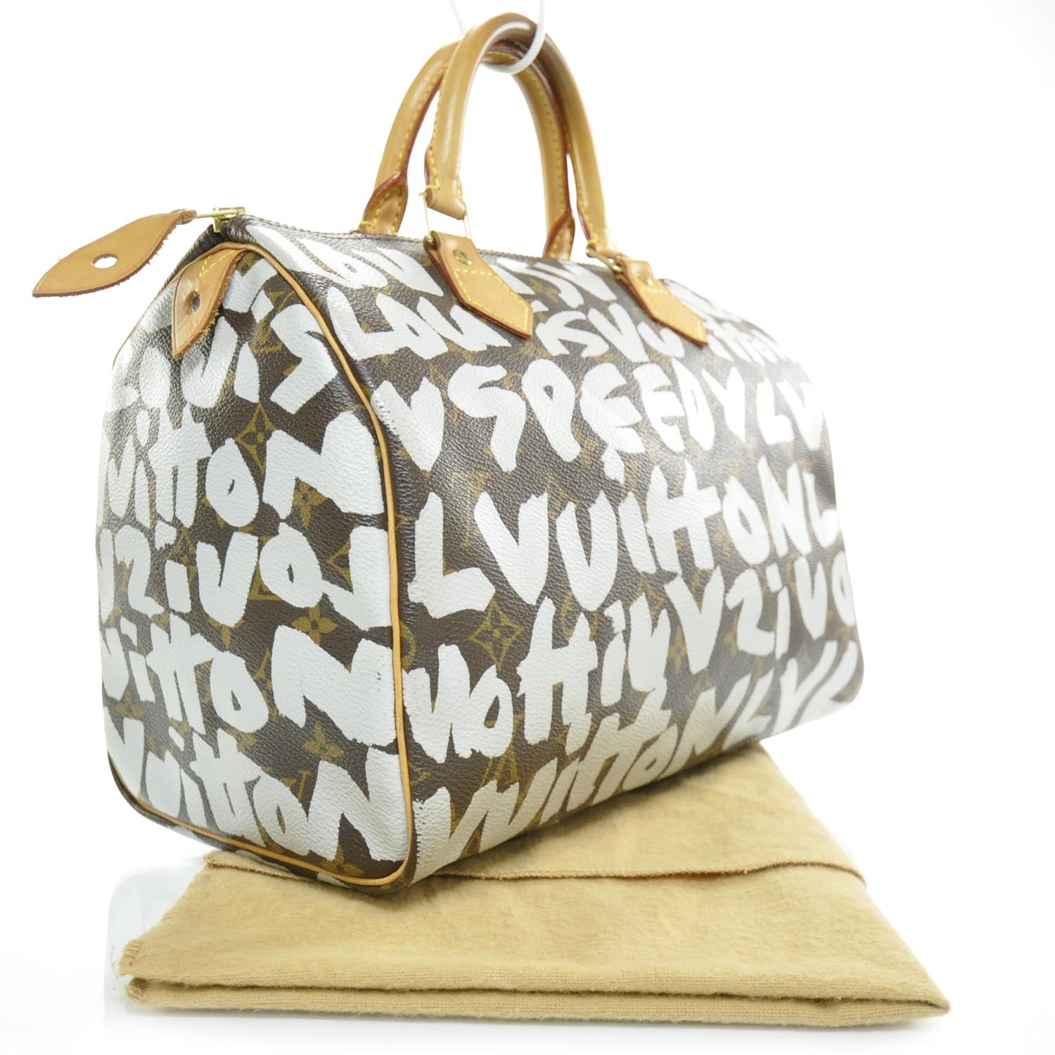Louis Vuitton Monogram Graffiti Speedy 30 Silver 2 of 7