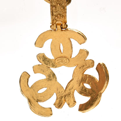 Chanel Triple CC Chain Necklace Gold 5 of 5