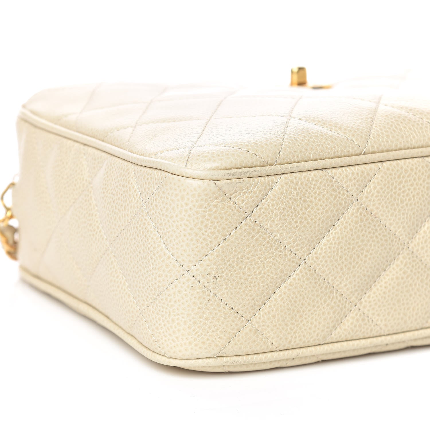 Chanel Caviar Quilted Camera Case Beige Clair 12 of 15