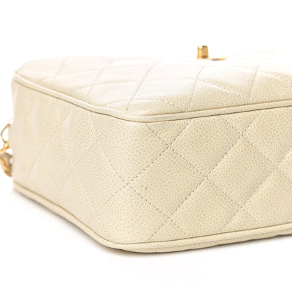 Chanel Caviar Quilted Camera Case Beige Clair 12 of 15