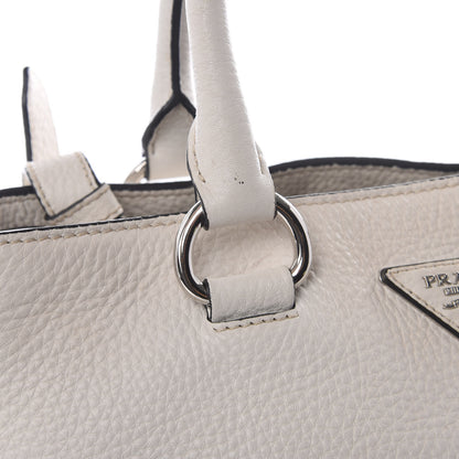 Prada Vitello Daino Top Handle Tote Bianco 12 of 12