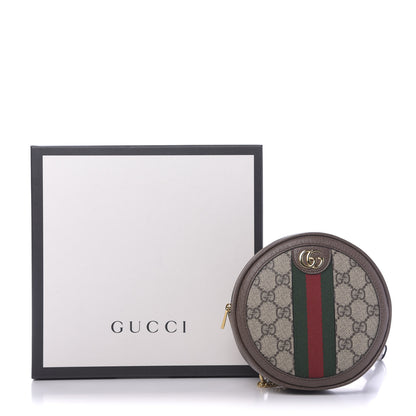 Gucci GG Supreme Monogram Web Mini Ophidia Round Backpack Brown 7 of 7