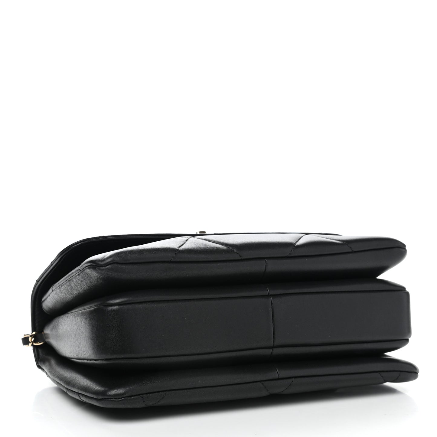 Lambskin Quilted Small Trendy CC Dual Handle Flap Bag Black