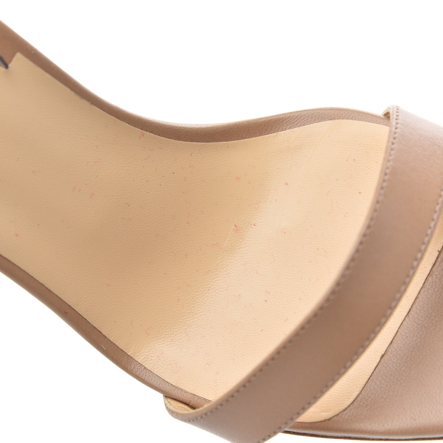 Shiny Nappa PVC Jonatina 100 Sandals 39 Nude