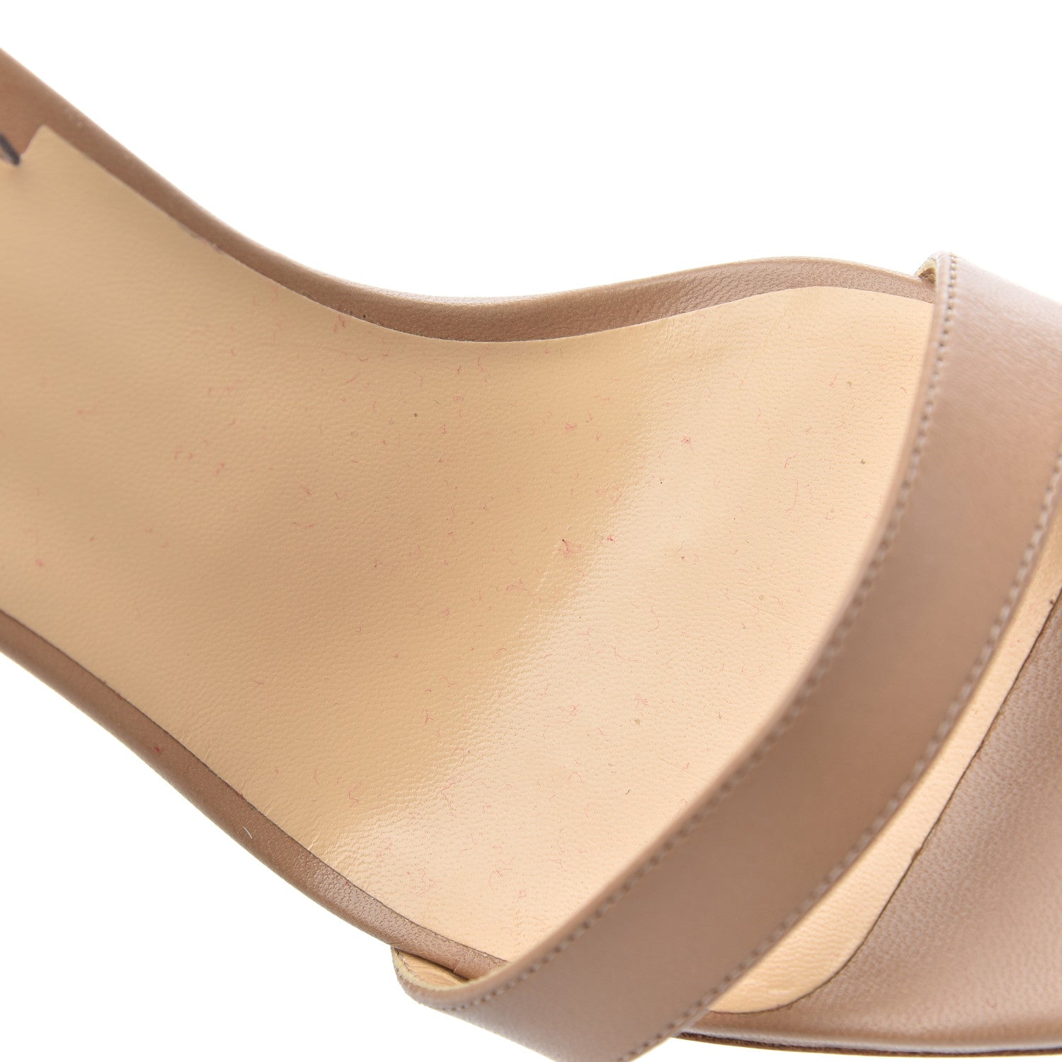Christian Louboutin Shiny Nappa PVC Jonatina 100 Sandals 39 Nude 16 of 20
