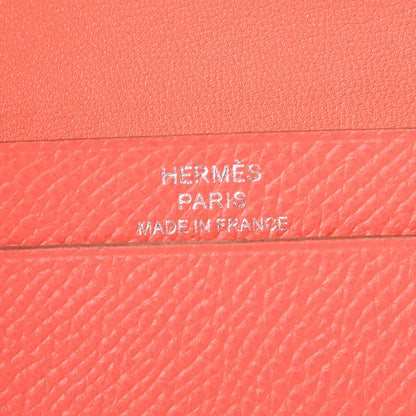 Hermes Epsom Bearn Card Holder Wallet Rose Jaipur 6 of 7