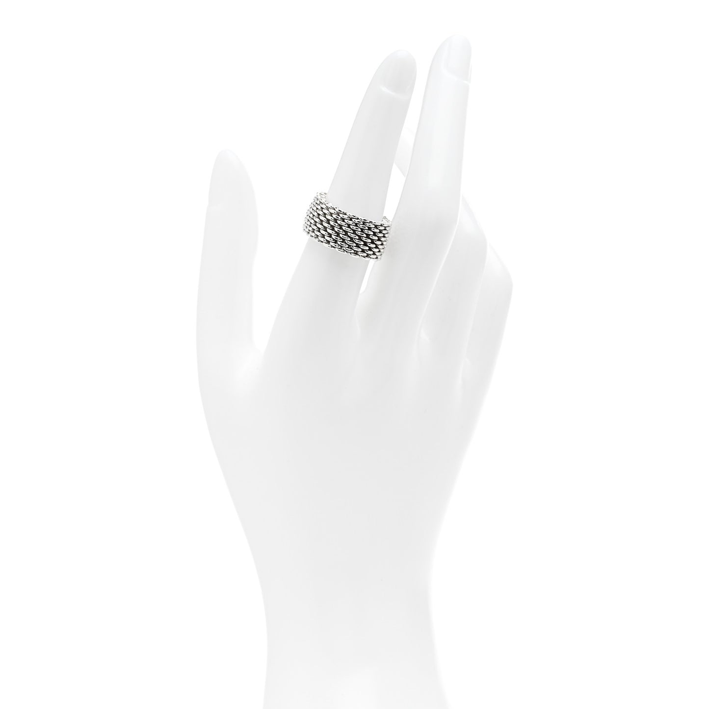Sterling Silver Somerset Mesh Ring 52 6