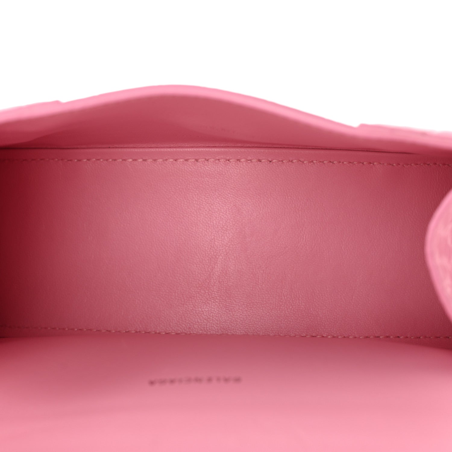 Balenciaga Shiny Calfskin Crocodile Embossed Hourglass Top Handle Bag XS Sweet Pink 5 of 13